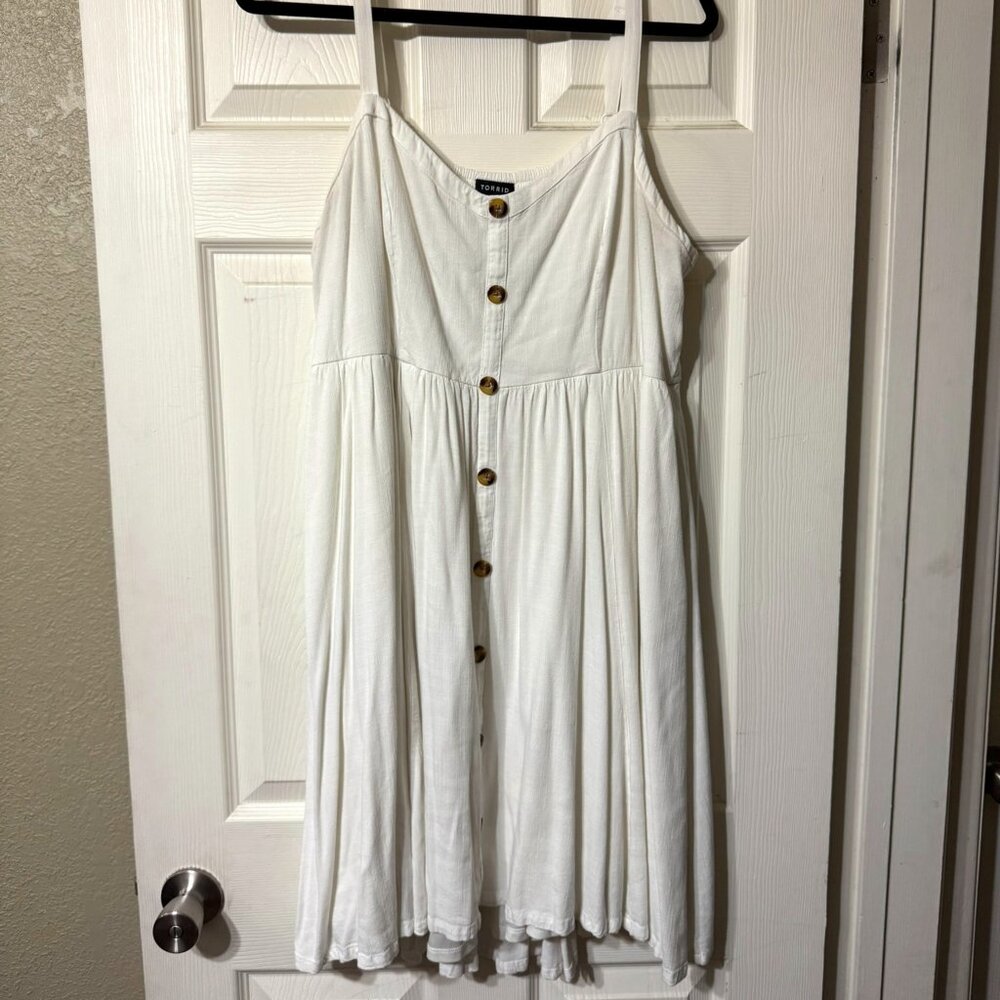 White/Cream Torrid Spring Midi Dress